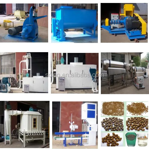 wet type floating fish feed pellet machine