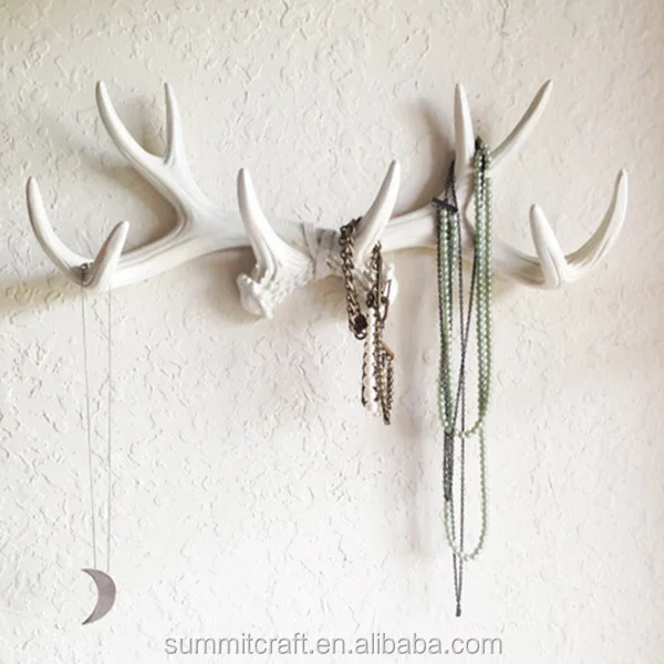 Resin Deer Multi Antlers Wall Mount Decorative Wall Hook Buy