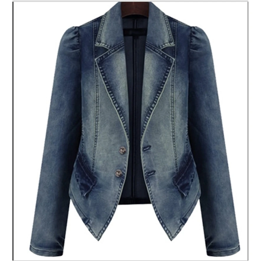 Compra con volantes chaqueta de mezclilla online al por