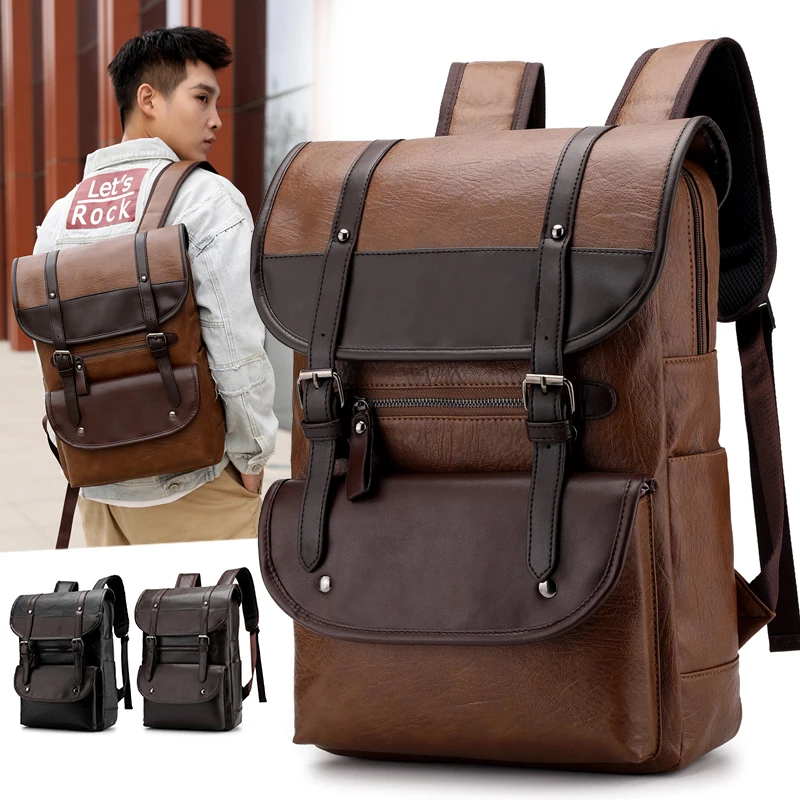 Venta al por mayor leather backpacks for men Compre online Venta al por mayor leather backpacks for men Compre online