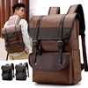 High quality PU leather backpack laptop computer backpack for men made in China