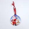 2019 Handmade Christmas Flat Tree Hanging Key Ornaments Pendants