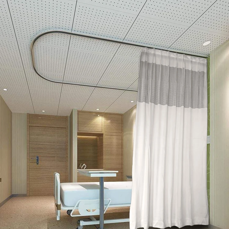 100% polyester fireproof medical partition blackout window hospital curtain