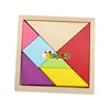 2017 Best design child classic brain teaser wooden tangram games hot sale wooden tangram games for kids education W11D005