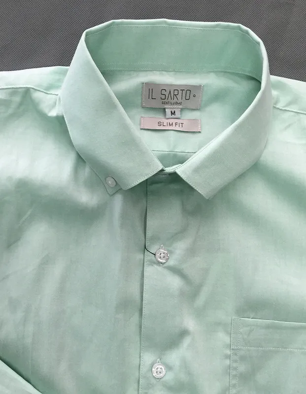 Camisa Verde Claro De Popelina Para Hombre,Camisa De Vestir Camisa Verde Claro De Popelina Para Hombre,Camisa De Vestir