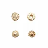 Resist rust brand name deboss custom gold strong snap buttons with logo