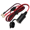 Cigarette Lighter Female Plug 10A 15A Fused Car Motorcycle Solar Cable Battery Charger Cable