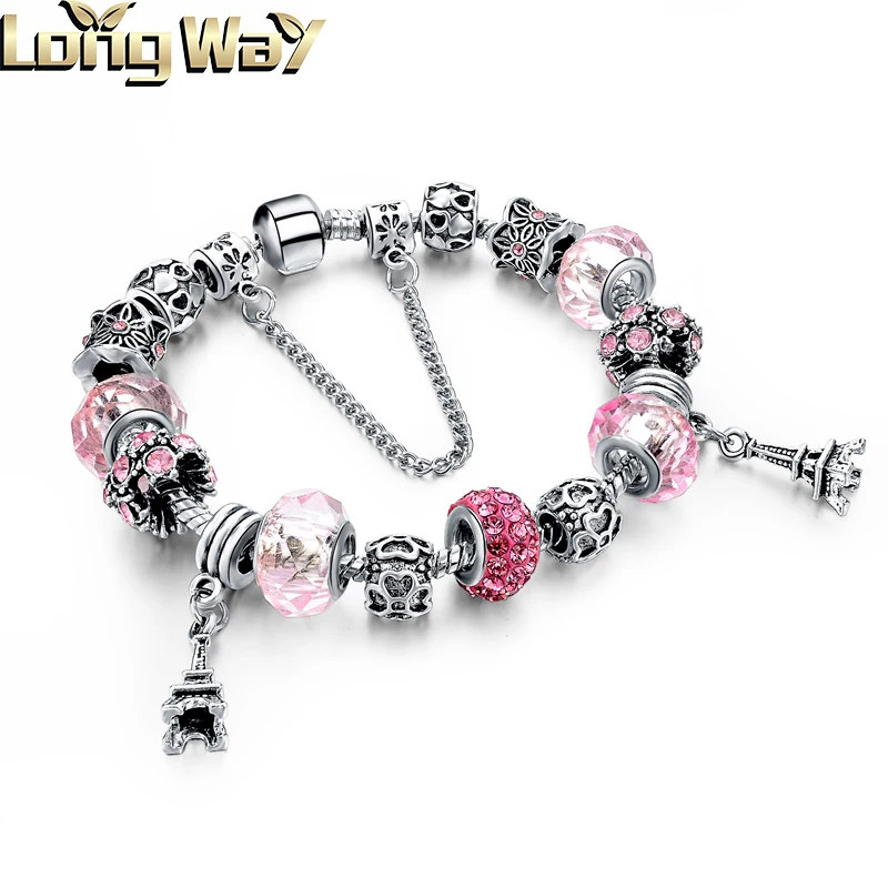 Longway Fashion Handmade Bracelet & Bangle Silver Chain Bracelet ...