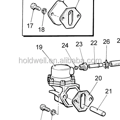 Replacement Lister Petter Dws4 Diesel Fuel Lift Pump 624