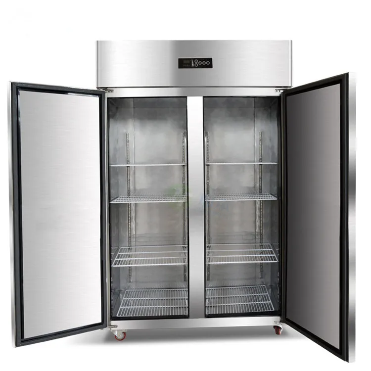 4 Door Stainless Steel Industrial Upright Freezer / Commercial Freezer