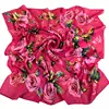 New 1 meter square woman chiffon scarf wholesale Refreshing little rose cheap Printed lady scarves yiwu free shipping