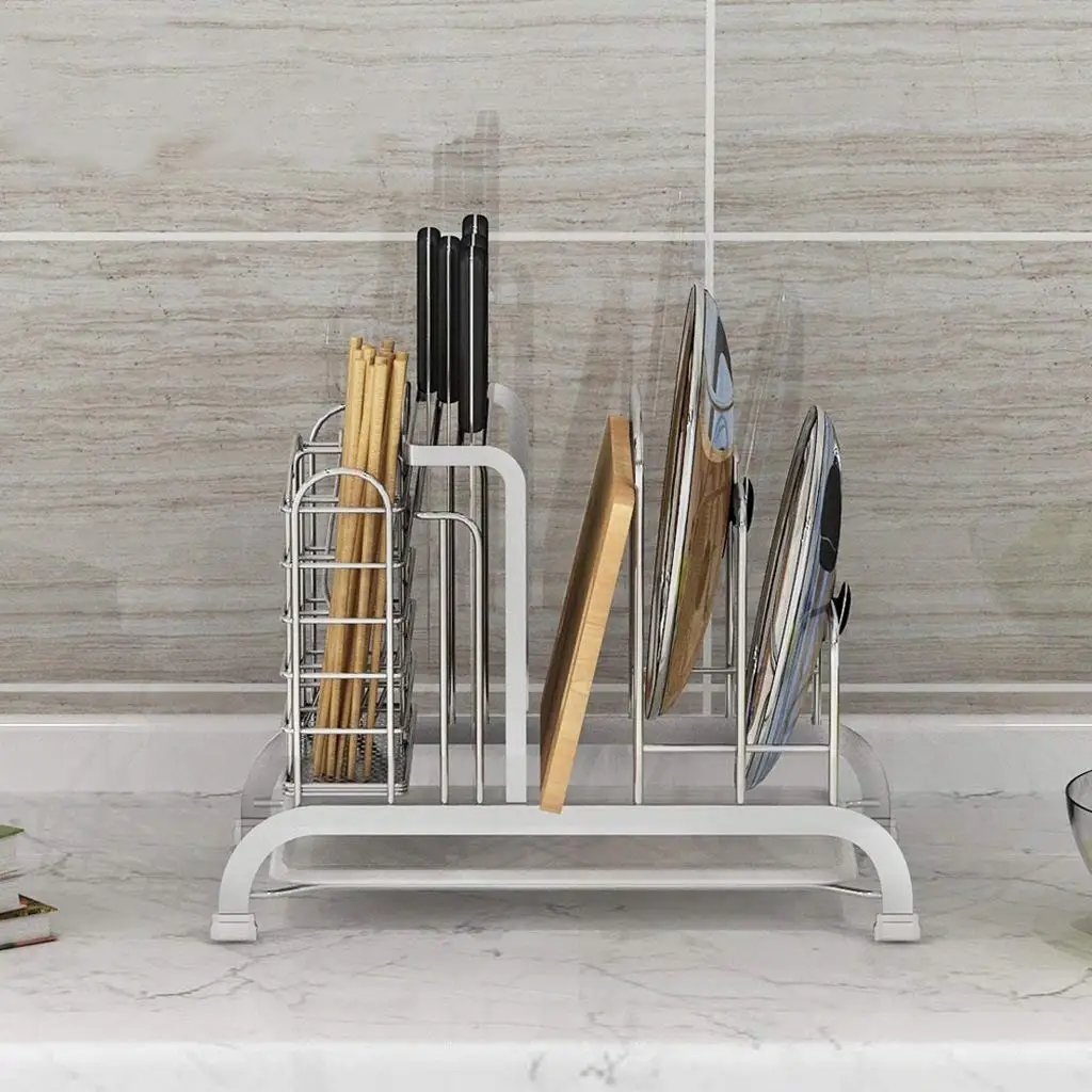 LXsnail 304 Stainless Steel Multi - Purpose Kitchen Racks Kitchen Supplies Chopping Board Chopsticks Cage Cutting Board Pot Rack