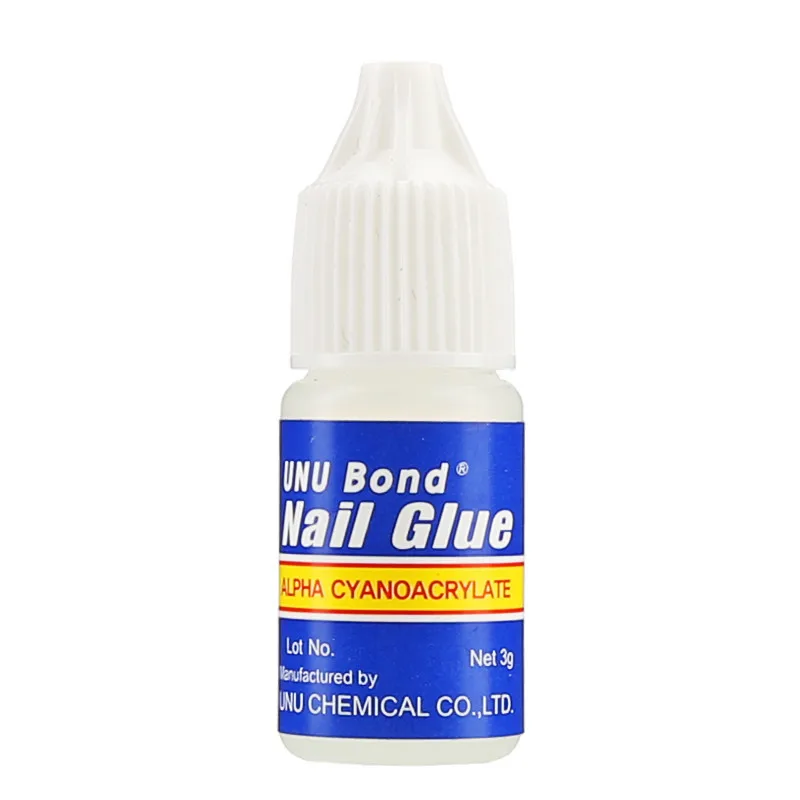 Professional Ce Available Fast Dry 3g Non Toxic Strong Strength Nail Glue 3g False Artificial