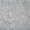 natural WHITE freshwater shell mosaic tile sheet natural shell mosaic