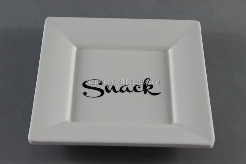 LFGB Grade Melamine Square Plate Square Dish