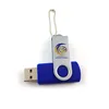 Low price promotion gift custom branded 8GB twister keychain usb flash drive
