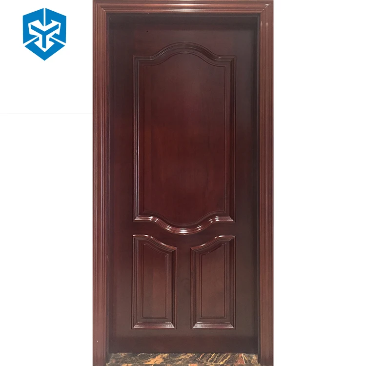 High quality custom size single double leaf exterior carved solid sliding wooden door