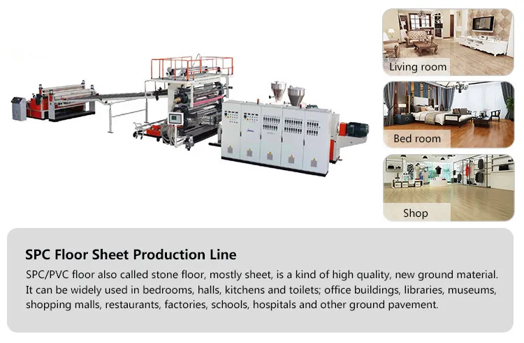 Polytech Making 6mm Spc Click Vinyl Flooring Planks Production