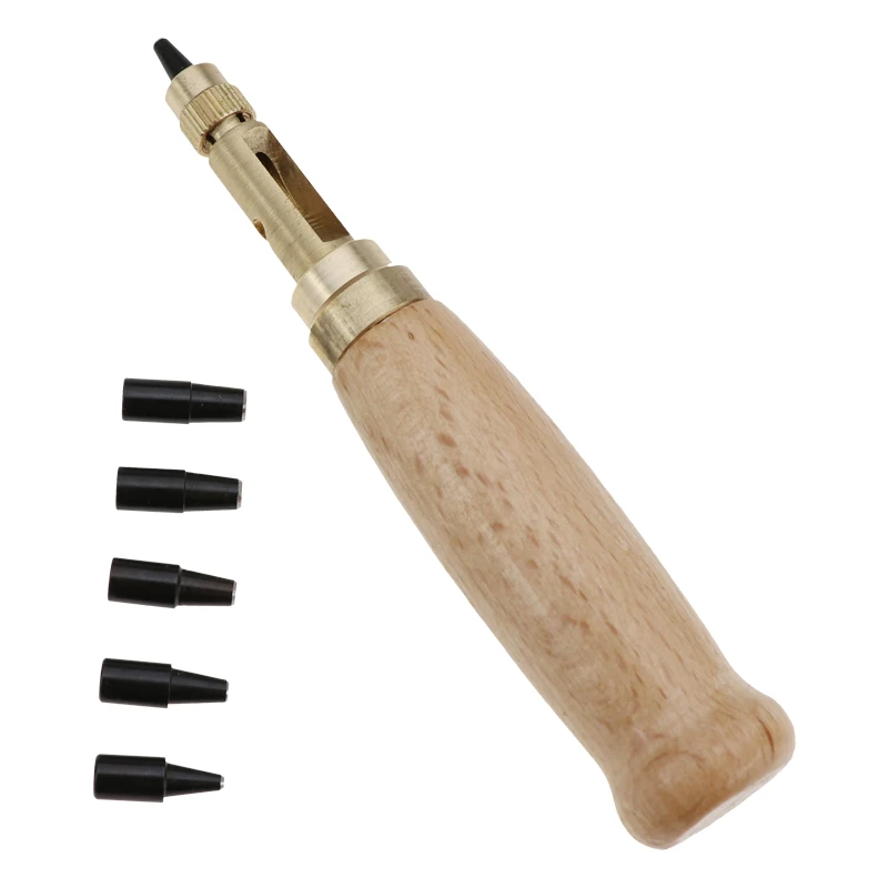 6pcs/set Unchers Automatic Belts Punch Replaceable Long Mute Rotary