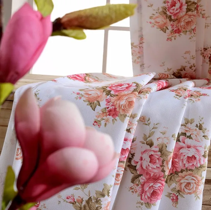 2017 Latest Design Floral Printed Classic Curtains For Living Rooom