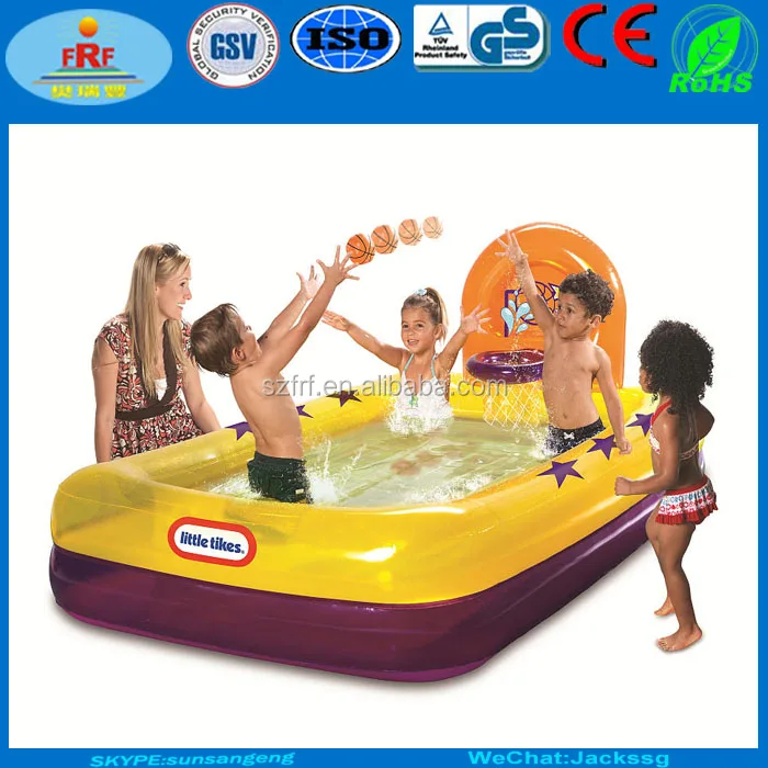 basketball inflatable pool