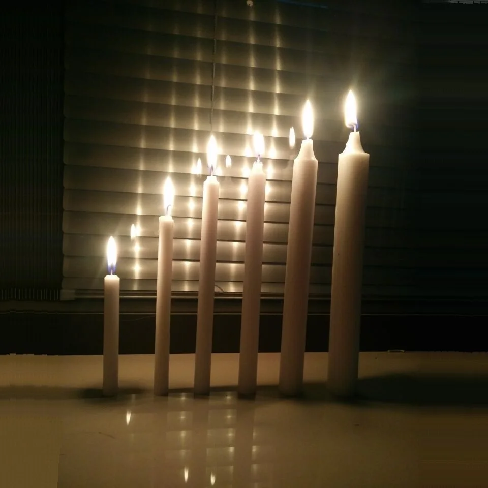 candele bianche lunghe a buon mercato candele per la casa di