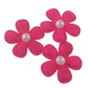 Gorgeous small pink padded felt flower craft sewing trims sequin rhinestone flower applique for baby shower headband bows