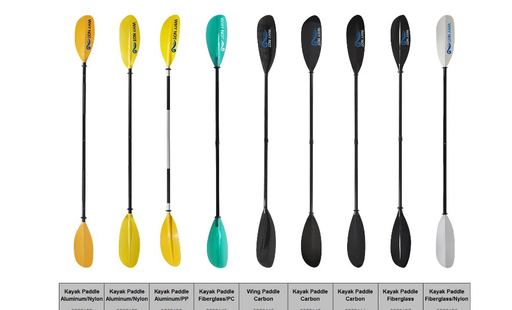 Wholesale 4pieces Adjustable Kayak Paddle With Carbon Fiber Shaft And