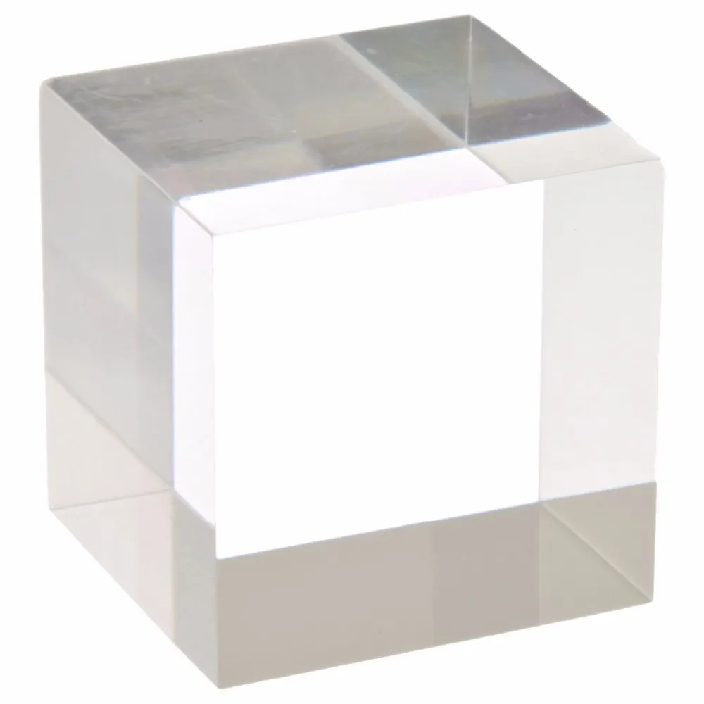 Beautiful 2 Inch By 2'' High Transparent Clear Well Polished Acrylic