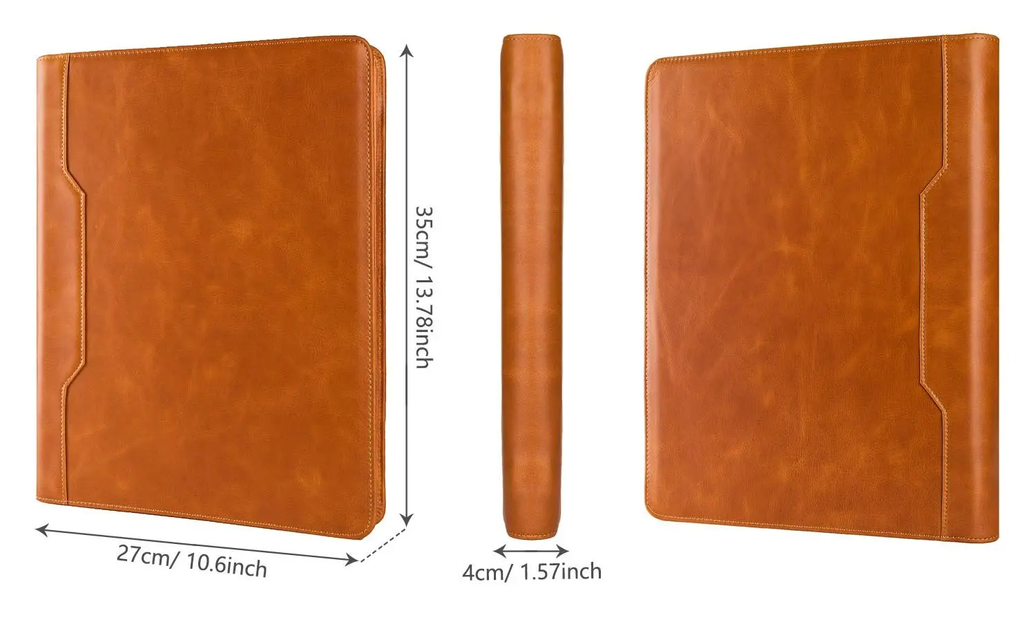 3 Ring Binder Zip Lock File Folder Organizer Document Bag For Macbook