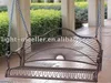 wrought sun ray iron porch swing
