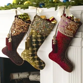 Cute Fancy Luxury Christmas Stockings - Buy Fancy Christmas Stockings