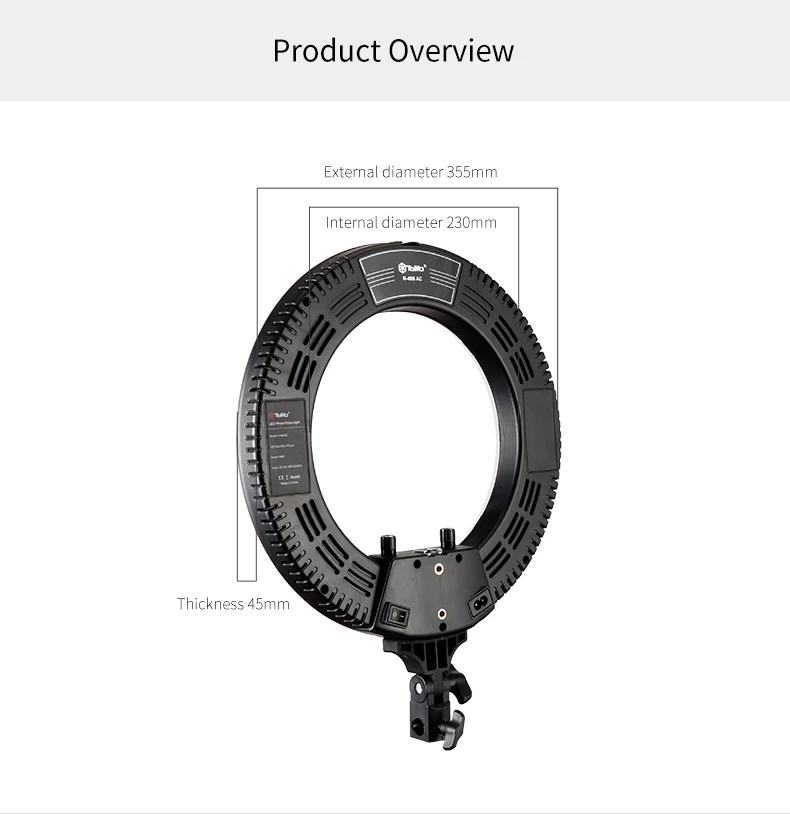 Tolifo Cheapest Bi Color LED Circle Ring Light