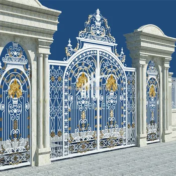 Outdoor Cast Aluminum Door Design Fence Gate Solid Outdoor Cast Aluminum Door Design Fence Gate Solid Main For Luxury Villa