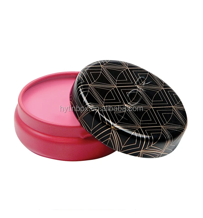 Small 10 Grams Round Lip Balm Tin Container Pill Box With Embossing