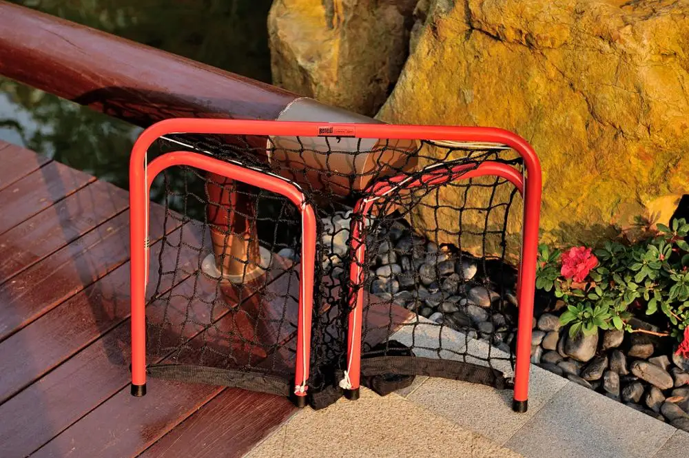 Kids Hockey Goal Net with Portable DIY Ice Hockey Target, Mini Size Suit for Children Game