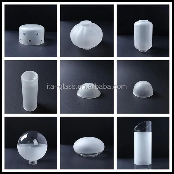 China Supplier Modern Flat Glass Lamp Globe,Partical Frosted Glass Lamp