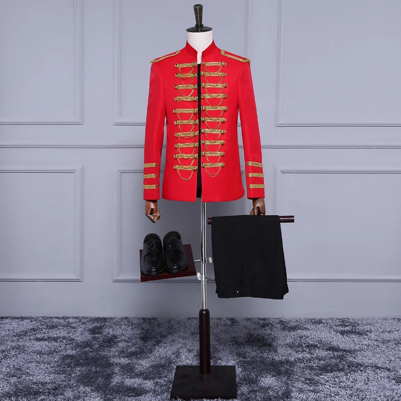 Free Shipping Red Men Suits 2017 Formal Evening Dress At Party White Or