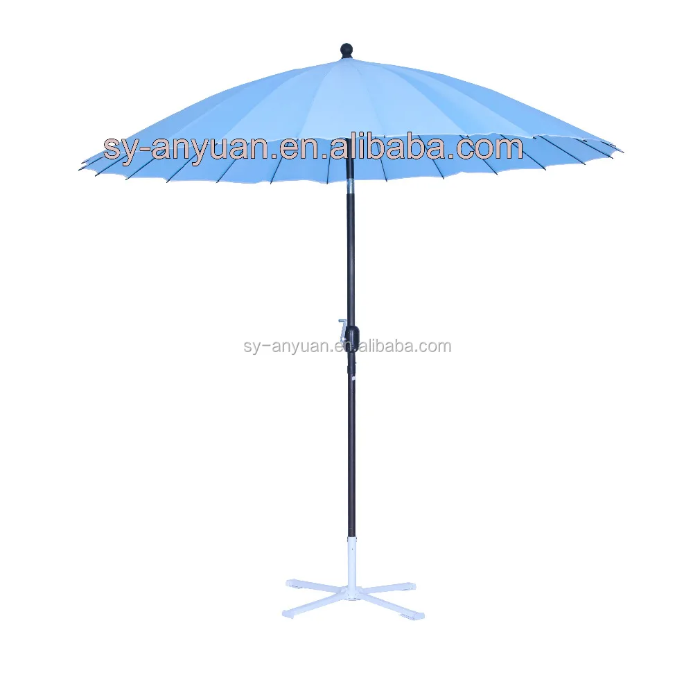 2 4m 24 Rib Oriental Shanghai Garden Umbrella Parasol With Tilt 2 4m 24 Rib Oriental Shanghai Garden Umbrella Parasol With Tilt Function