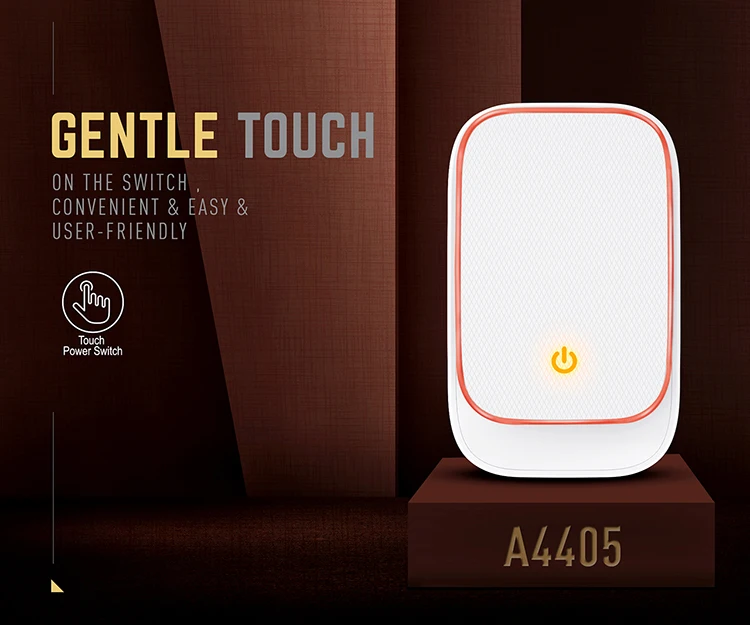 LDNIO 4 port 4.4A usb travel charger with LED Touch lampModel A4405