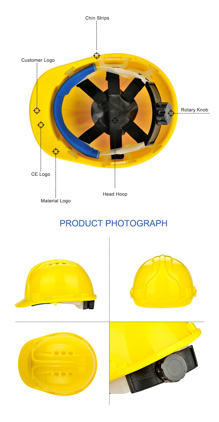 Guardrite High Quality Abs Cap Safety Helmet Parts Standard W-036 B