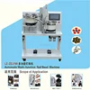 Good quality fabric cover snap button attaching machine