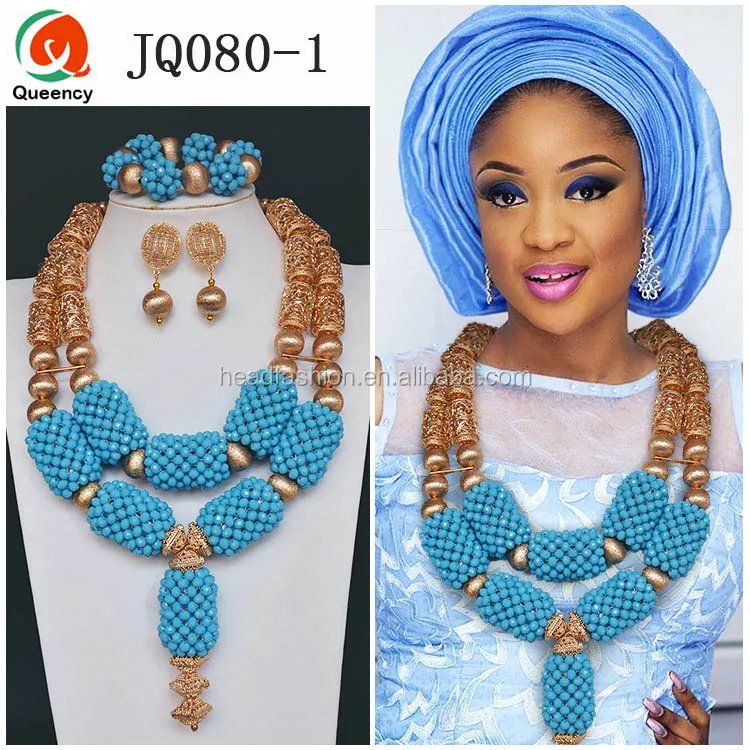 Jq080 Queency Handmade Good Quality Wholesale African Wedding Big Set