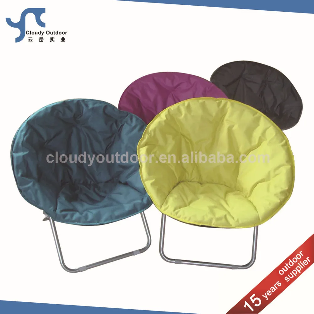 Padded Folding Moon Foldable Round Chair - Buy Foldable Round Chair