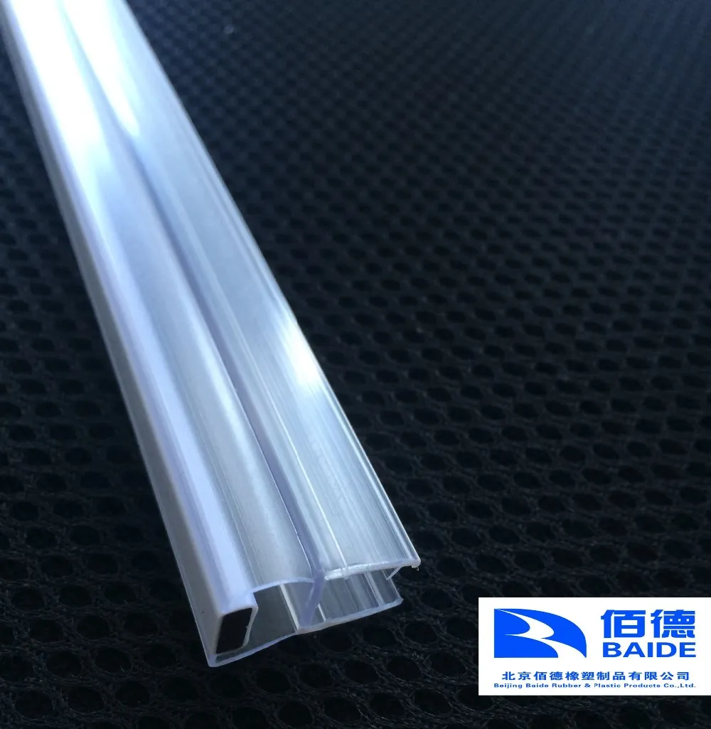 Shower Seal For Bi-Fold Channel Profile Folding Glass Door Strip Clear 2M 