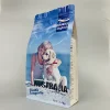 Plastic free sample pet cat training 8 side seal flat bottom snack food pouch 1.5kg stand up zipper dog treat packaging bag
