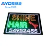 Hot Cake Indoor LED Display LED Flasher Shine Hair Shop LED Advertising Screen Factory Supplier