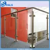 Glass railing with stainless steel posts&handrail for terrace&balcony