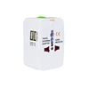 World international travel adaptor electrical plug socket USB adaptor smart universal travel adapter with 2 port usb adapter