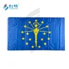 China factory custom design sample free digital print advertising blue flags banner flying